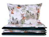 Pościel dla dzieci - Pościel dziecięca 100x135 bawełniana Na zimowym szlaku z plecaczkiem - miniaturka - grafika 1