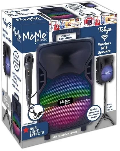 MEME GŁOŚNIK BEZPRZEWODOWY ZE STATYWEM I MIKROFONEM TOKYO