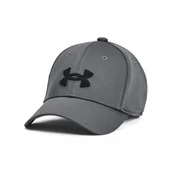 Czapki dla dzieci - Chłopięca czapka z daszkiem Under Armour Boy's UA Blitzing - szara - miniaturka - grafika 1