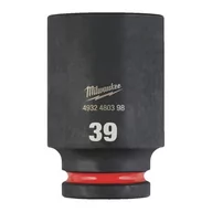 Klucze i nasadki - Milwaukee nasadka udarowa 39 mm 3/4" 6-kątna Shockwave długa metryczna 4932480398 - miniaturka - grafika 1