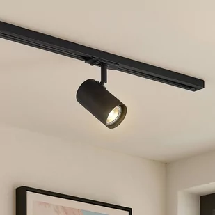 Lindby Ties reflektor szynowy LED, 1-fazowy czarny - Lampy pozostałe - miniaturka - grafika 1