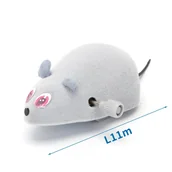 Zabawki dla kotów - Mysz Dla Kota Nakręcana Urocza I Interaktywna Zabawka Szara 7X5Cm - miniaturka - grafika 1