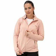 Bluzy damskie - Ciepły polara damski bluza polarowa rozpinana różowa z kieszeniami Captain Mike XXL - miniaturka - grafika 1