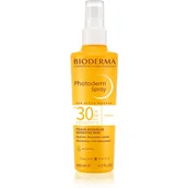 Balsamy i kremy do opalania - Bioderma Photoderm Spray SPF30 Lekki spray do ciała 200 ml - miniaturka - grafika 1
