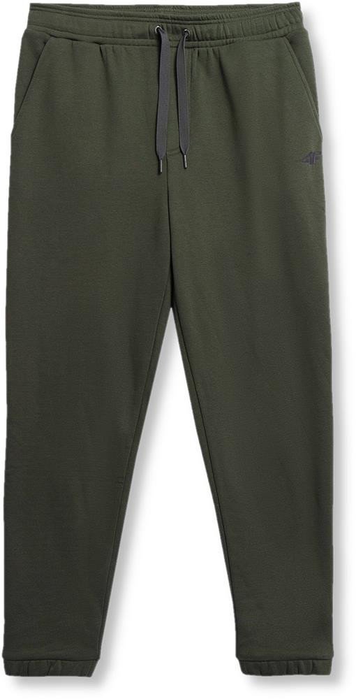 Spodnie dresowe męskie 4F AW23TTROM517 - khaki XXL