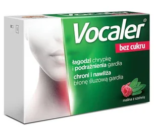 AFLOFARM Vocaler bez cukru x 12 pastylek do ssania |  OD 199 PLN! - Dla diabetyków - miniaturka - grafika 1