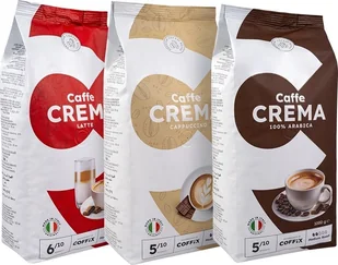 Kawa ziarnista Coffix Kawa ziarnista zestaw 3x 1kg Caffe Crema - Kawa - miniaturka - grafika 1