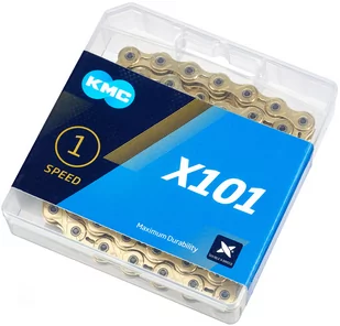 KMC X101 Łańcuch 1 rz., gold 112 Links 2020 Łańcuchy 240563 - Łańcuchy rowerowe - miniaturka - grafika 1