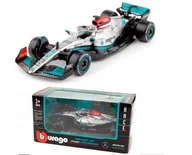 Samochody i pojazdy dla dzieci - Bolid F1 Mercedes-AMG W13 E Russel 143 Bburago - model lub pojazd - miniaturka - grafika 1