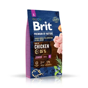 Brit Premium By Nature Junior S 8 kg - Sucha karma dla psów - miniaturka - grafika 1
