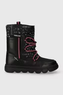 Buty dla dziewczynek - Geox śniegowce dziecięce WILLABOOM kolor czarny - miniaturka - grafika 1