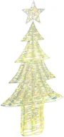 Ozdoby bożonarodzeniowe - vidaXL Choinka z 240 diodami LED Ciepła biel 180 cm PET - miniaturka - grafika 1