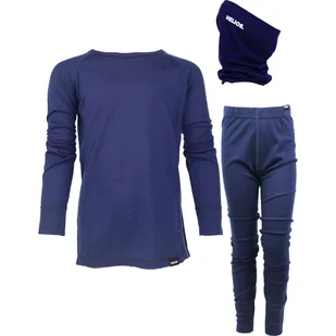Helios Merino One, komplet + bandana Junior, navy - Pozostała odzież narciarska - miniaturka - grafika 1