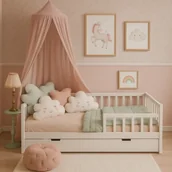 Łóżka dla dzieci i młodzieży - Łóżko niskie drewniane Mini Nest - miniaturka - grafika 1