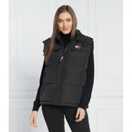 Kamizelki damskie - Tommy Jeans Puchowy bezrękawnik | Regular Fit - miniaturka - grafika 1