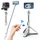 Coosilo Wysuwany bezprzewodowy statyw Selfie Stick, telefon Selfie Stick z pilotem Bluetooth biały