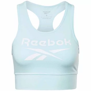 Bielizna sportowa damska - Stanik sportowy Reebok RI BL Cotton Bralet jasny niebieski - grafika 1