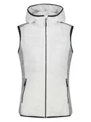 Kamizelki damskie - CMP Kamizelka hybrydowa w kolorze biało-szarym - miniaturka - grafika 1