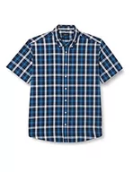 Koszule męskie - Seidensticker Męska koszula z krótkim rękawem, regularny krój, ciemnoniebieska, M, granatowy, M - miniaturka - grafika 1