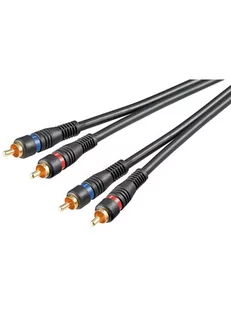 Wentronic Kabel audio wideo 10,0 m 2 X wtyk cinch > 2 X wtyczka cinch 1 szt. czarny 50434-GB - Kable - miniaturka - grafika 2