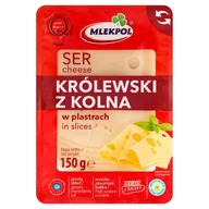 Sery - Mlekpol Ser żółty Królewski z Kolna plastry - miniaturka - grafika 1