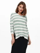 Swetry damskie - ONLY Sweter w kolorze kremowo-zielonym - miniaturka - grafika 1