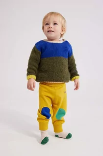 Bluzy i sweterki niemowlęce - Bobo Choses sweter niemowlęcy kolor zielony - grafika 1