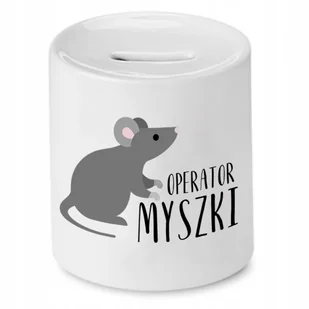 SKARBONKA INFORMATYKA PROGRAMISTY OPERATOR MYSZKI z Nadrukiem ze Zdjęciem - Skarbonki - miniaturka - grafika 1