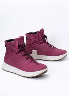 Buty outdoorowe damskie różowe ECCO SOLICE W MID GTX - Buty trekkingowe damskie - miniaturka - grafika 1