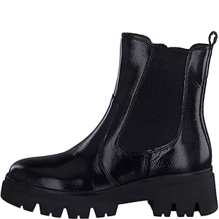 Tamaris Comfort Damskie buty 8-85415-41, skórzane, Comfort Fit, wymienna wkładka, buty wsuwane, buty na co dzień, kozaki Chelsea, 39 EU Weit - Kozaki damskie - miniaturka - grafika 1
