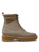 Buty dla dziewczynek - Clarks Trapery PragueStyle K. 261749026 Brązowy - miniaturka - grafika 1