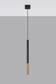 Lampy sufitowe - Sollux Lighting Lampa wisząca MOZAICA 1 czarny/miedź - miniaturka - grafika 1
