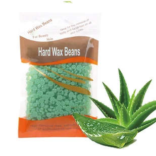 Twardy wosk do depilacji Zielony "Świeży Aloes" 100g - Depilacja - miniaturka - grafika 1