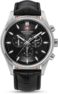 Zegarki męskie - Zegarek męski SWISS MILITARY SMWGC0003101 czarny klasyczny - miniaturka - grafika 1
