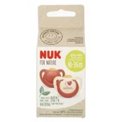 Smoczki uspokajające - Nuk Smoczek uspokajający lateksowy 18-36m Fore Nature 10737877 2 szt. - miniaturka - grafika 1