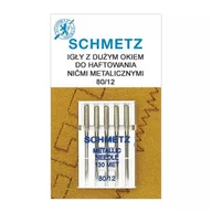 Akcesoria i części do maszyn do szycia - Igły do haftowania nićmi metalicznymi 130/705H DUŻE OKO Schmetz (różne grubości) - miniaturka - grafika 1
