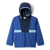 Kurtki i płaszcze dla chłopców - Columbia Youth Boys Spire Valley Windbreaker, Lightweight Windbreaker Jacket, Mountain Blue/Coll Navy/Ripple Blue, XL - miniaturka - grafika 1