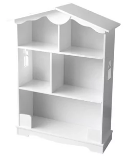 Stylowy Biały Regał Domek Biblioteczka - Regały - miniaturka - grafika 1