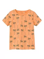 Koszulki i topy damskie - Bestseller A/S Chłopcy NMMVARGA SS TOP H T-Shirt, Mock Orange, 104, Mock Orange, 104 - miniaturka - grafika 1