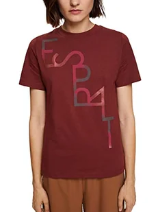 ESPRIT Collection Damska koszulka 102EO1K316, 600/BORDEAUX RED, M - Koszulki i topy damskie - miniaturka - grafika 1
