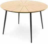 Stoły ogrodowe - Stół ogrodowy okrągły 120 cm Palermo - Beżowy - miniaturka - grafika 1