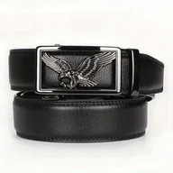 Paski - Pas pasek SKÓRZANY AUTOMATYCZNY SKÓRA BYDLĘCA NATURALNA PREMIUM ORZEŁ 130cm - miniaturka - grafika 1