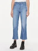 Spodnie damskie - Boss Jeansy Ada 50509293 Niebieski Regular Fit - BOSS - miniaturka - grafika 1