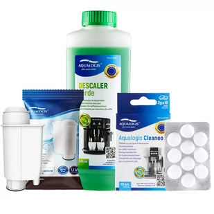 Zestaw do Ekspresu Philips Saeco Filtr AL-Inte+, Verde 500ml, Aqualogis Cleaneo 10szt - Akcesoria i części do ekspresów do kawy - miniaturka - grafika 1
