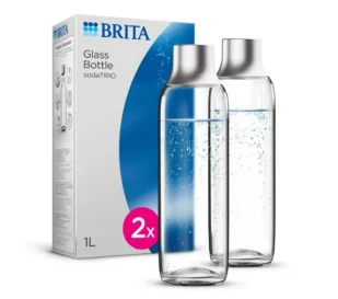 Brita sodaTRIO Zestaw 2 Butelek Szklanych 1l - Syropy i koncentraty owocowe - miniaturka - grafika 1