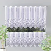Firany - Zazdrostka Żakardowa Metrażowa Kelia Wys. 100Cm Biała 638087 - miniaturka - grafika 1