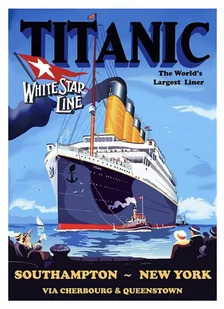 PODKŁADKA POD MYSZ Nadruk 22x18 cm TITANIC Southampton New York Prezent - Podkładki pod mysz - miniaturka - grafika 1