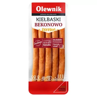 Olewnik Kiełbaski bekonowo-serowe 200 g - Kiełbasa i wędliny - miniaturka - grafika 1
