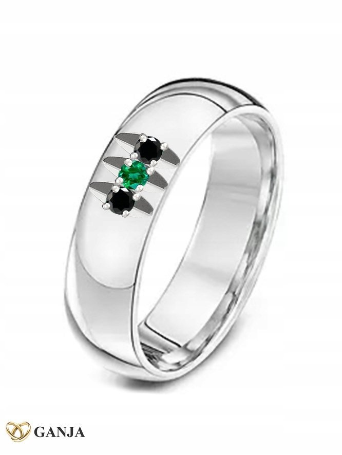 pierścionki srebrny z kamieniami