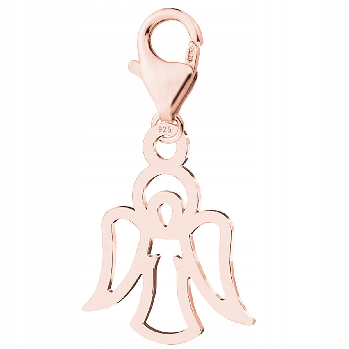 Zawieszka Anioł Aniołek różowe złoto srebro 925
